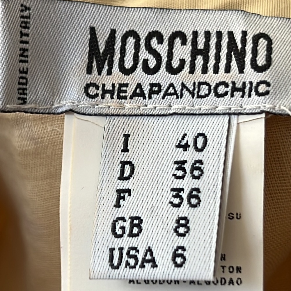 ⭐️ Moschino tan adorned colorful sequins patchy midi skirt women size 6 - Picture 9 of 16